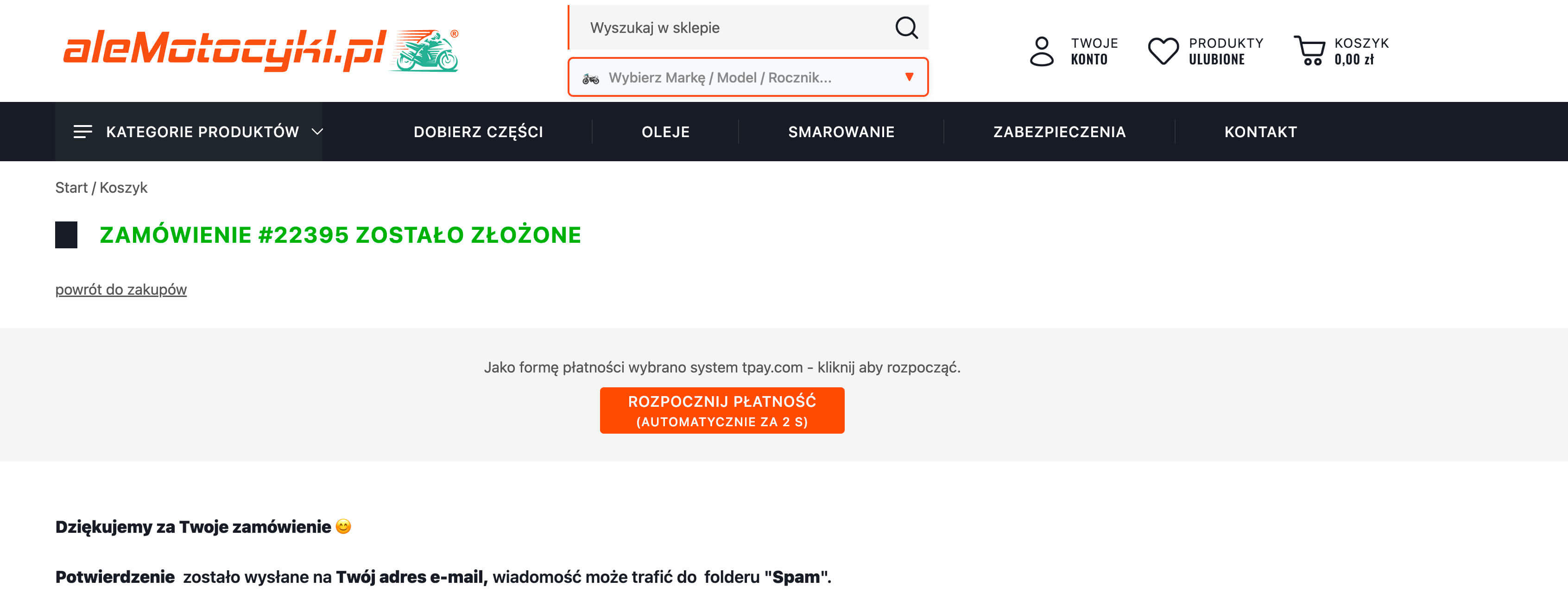 Strona płatności T-pay