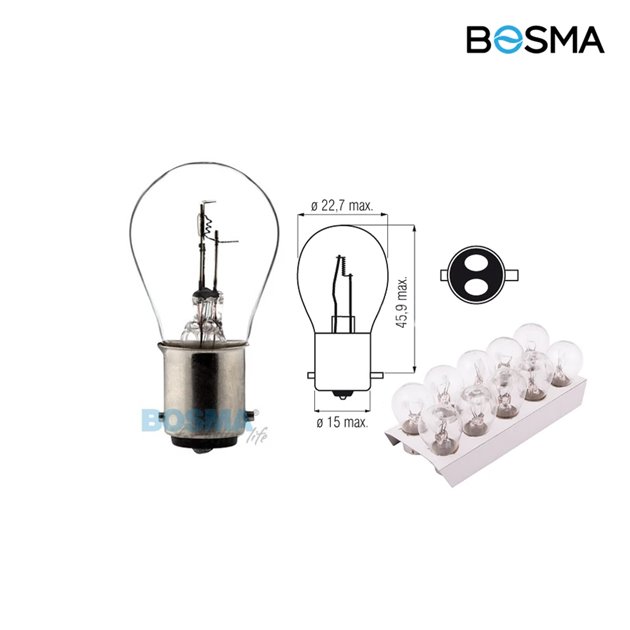 Żarówka BOSMA 12V 35 / 35W BAX15d (1204)