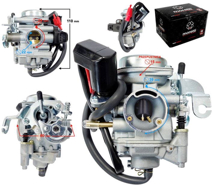 Gaźnik Falcon 4T Euro 4 silnik SYM Moretti