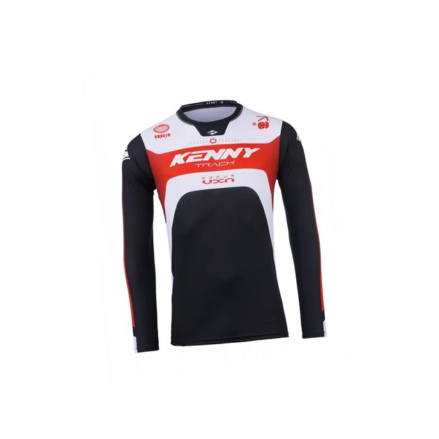 Koszulka Cross/Enduro Kenny Racing Track Focus Red Czarny/Biały/Czerwony XXXL | 251-3403011-5901