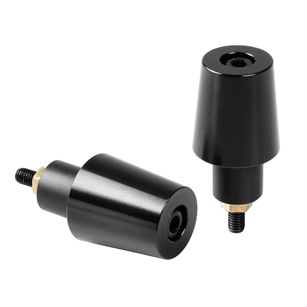 Ciężarki kierownicy uniwersalne czarne alu Ø17-23mm SU-2 LAMPA | 90317