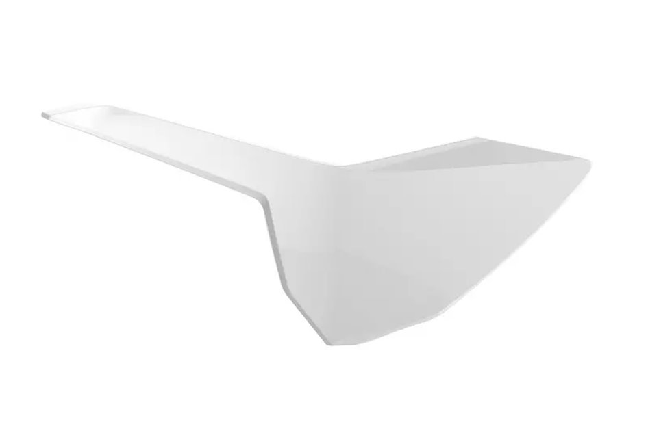 Komplet plastikowych osłon bocznych Polisport biały | 8418200002
