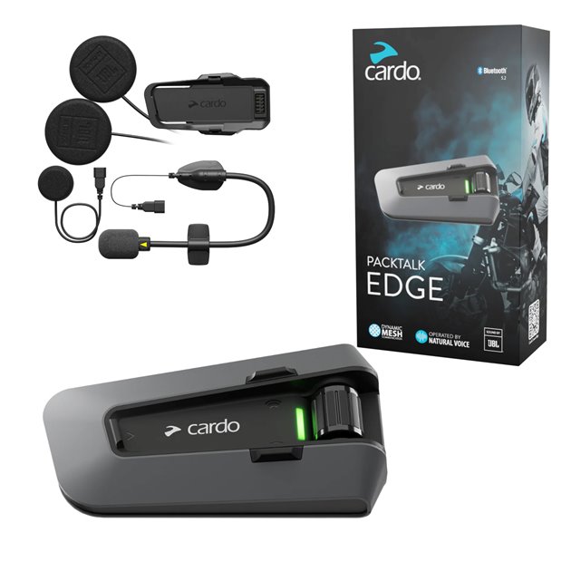 Interkom motocyklowy do kasku Edge Mesh 2.0 Bluetooth 5.0 Cardo | PT200001