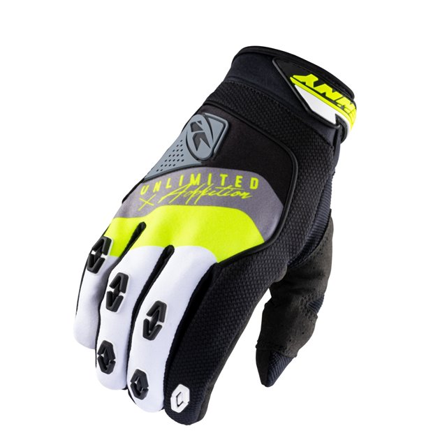 Rękawice cross/enduro Safety Black/Grey/Yellow XXL Kenny Racing | 211-2905011-1246