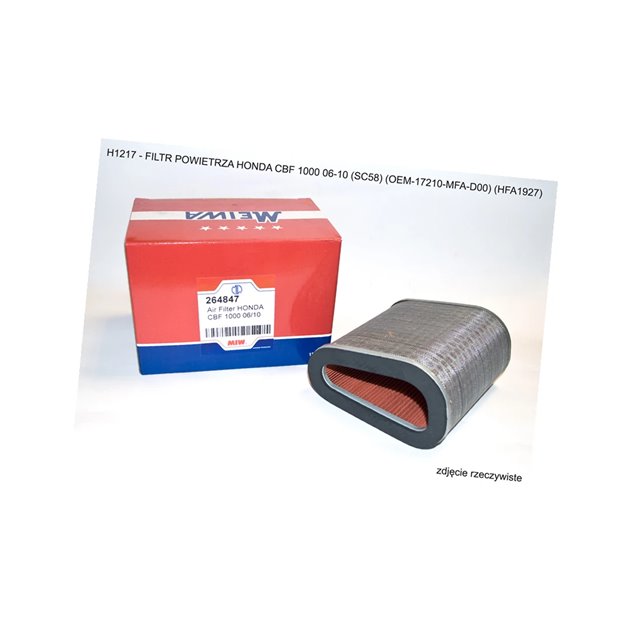 MIW (MEIWA) FILTR POWIETRZA HONDA CBF 1000 06-10 (SC58) (OEM-17210-MFA-D00) (HFA1927) (50)