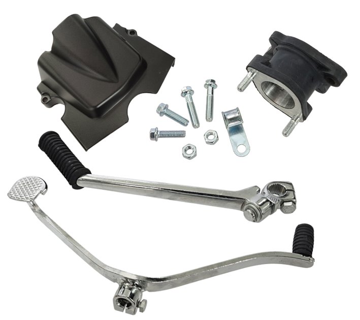 Silnik Moretti pionowy 163FMK, 175cc 4T, 5-biegowy manual, czarny