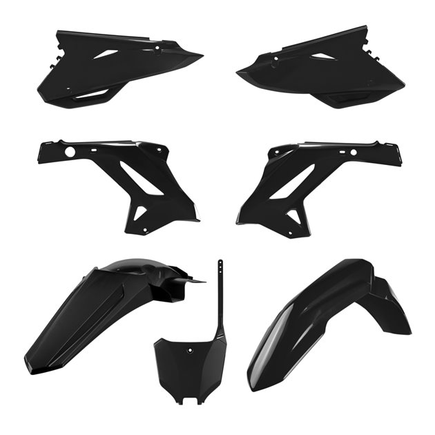 Komplet plastików Honda CR 125/250 (Restyling na model 2022) Czarny Polisport | 91311