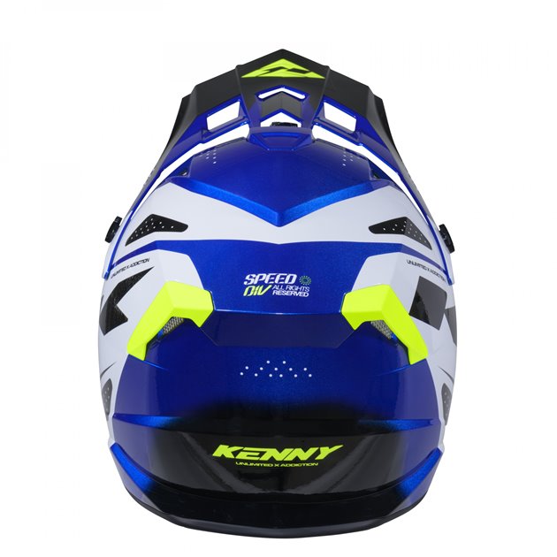 Kask Cross/Enduro Track Graphic Speed Neon Blue niebieski/biały / żółty XS Kenny Racing | 261-0303021-5332
