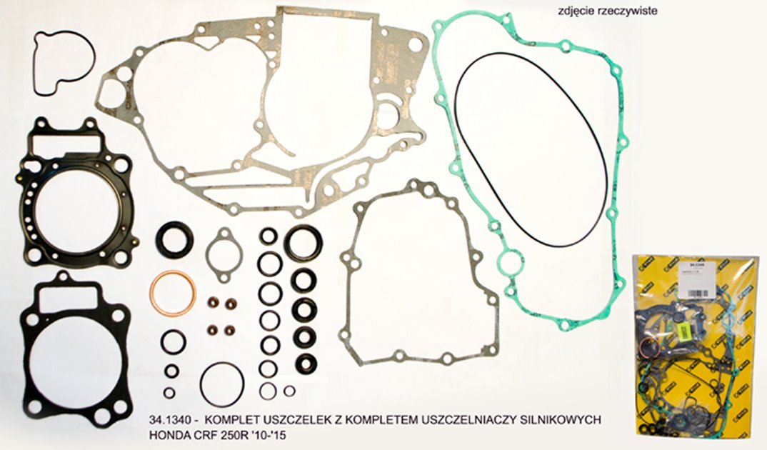 Komplet uszczelek z kompletem uszczelniaczy silnikowych HONDA CRF 250R '10-'17 ProX