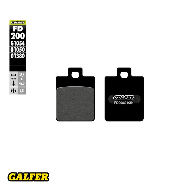 GALFER KLOCKI HAMULCOWE KH260 PÓŁMETALICZNE