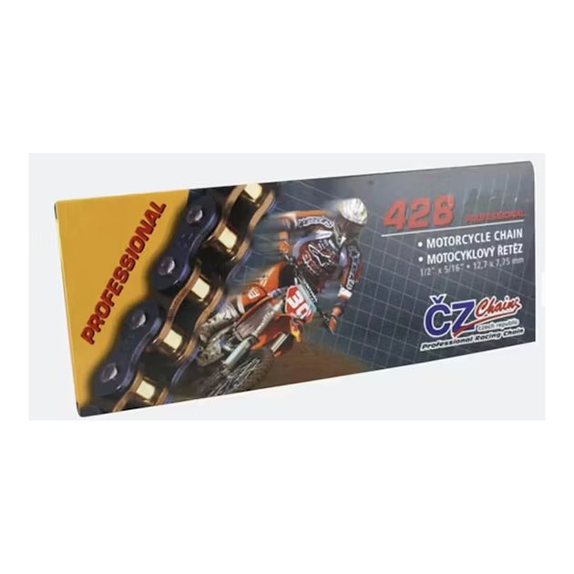 CZ ŁAŃCUCH NAPĘDOWY 428 OR (134 OGNIW) O-RING (STREET MAX 250 CCM) (23,4 KN) + ZAPINKA | CZ428OR134