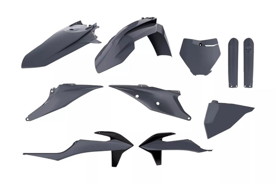 Zestaw plastików Body Kit Polisport szary | 90814