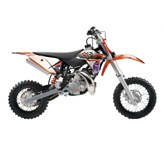 BLACKBIRD KOMPLET NAKLEJEK (OKLEIN) KTM SX 50 2009-2015 DREAM 5 KOLOR POMARAŃCZOWY CZARNY