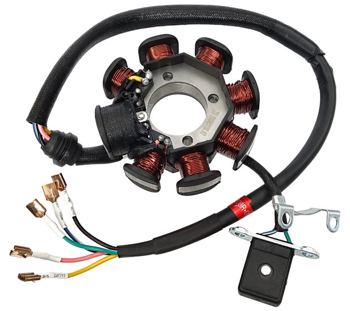 Stator, stojan, iskrownik alternatora do motocykla 150cc z silnikiem Moretti