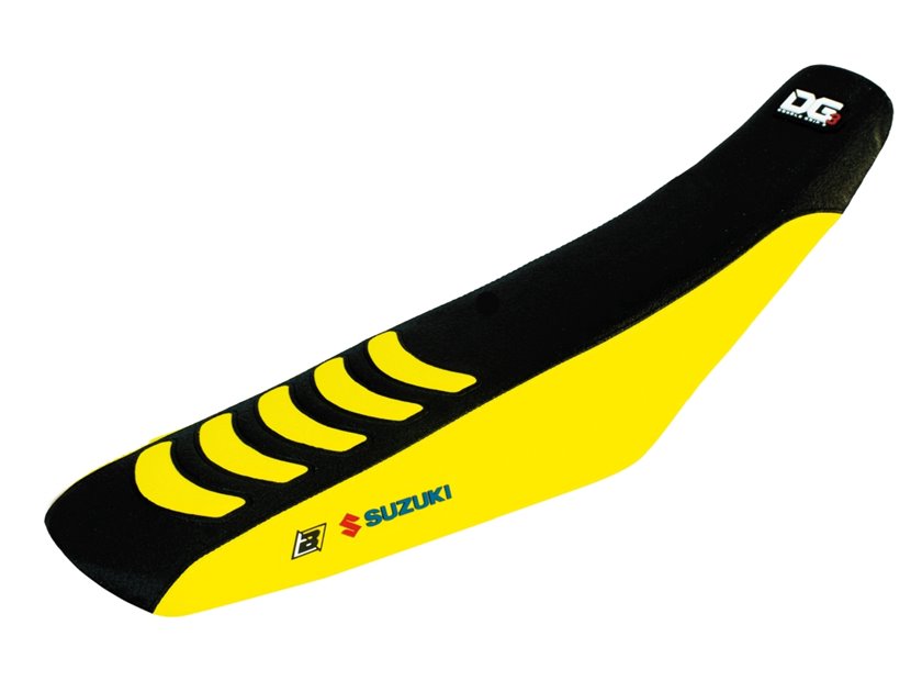 BLACKBIRD POKROWIEC / POSZYCIE NA SIEDZENIE SUZUKI RMZ 450 2005-2007 DOUBLE GRIP 3 KOLOR CZARNY ŻÓŁTY