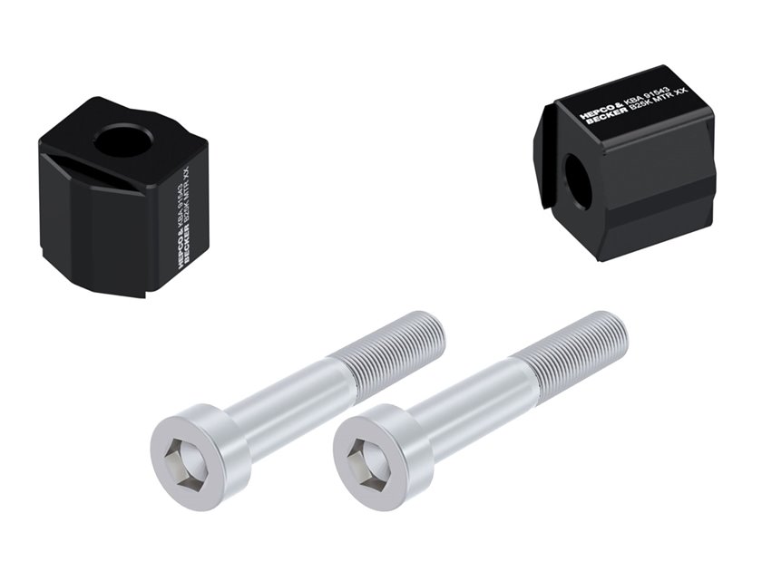 Podwyższenie kierownicy 25 mm czarne do KTM 890 SMT 2023-2026 Hepco & Becker | 42357655 25 01