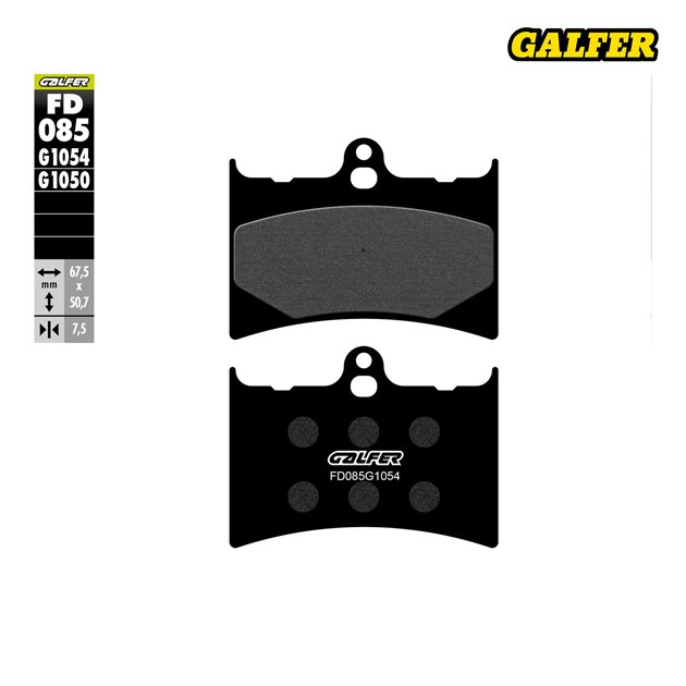 Galfer Klocki hamulcowe KH126 półmetaliczne | FD085G1054