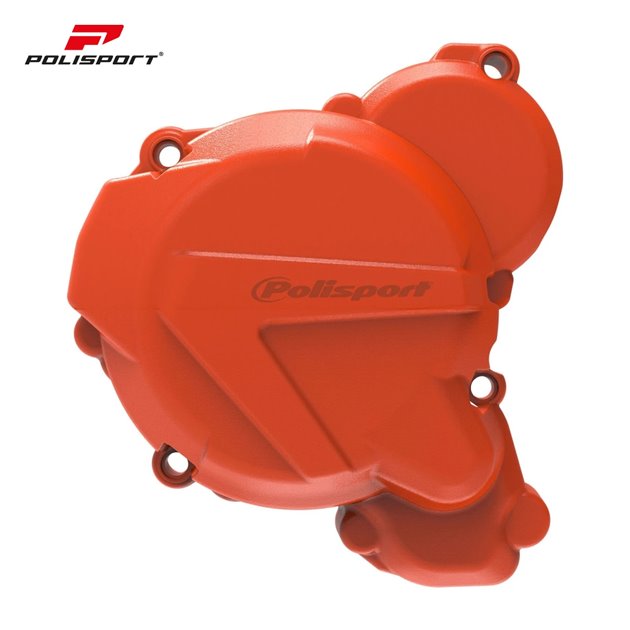 Osłona pokrywy (dekla) alternatora KTM EXC 250/300 TPI, Husqvarna TE 250/300 TPI pomarańczowy Polisport | 8467500002