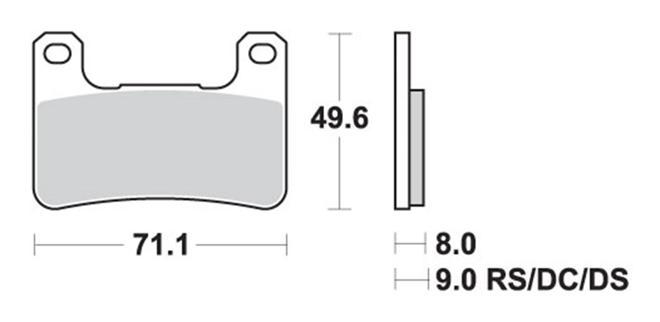 Klocki hamulcowe KH379 STREET EXCEL SINTER KOLOR ZŁOTY PASUJE DO: SUZUKI GSX-R 600/750/100/1300 PRZÓD