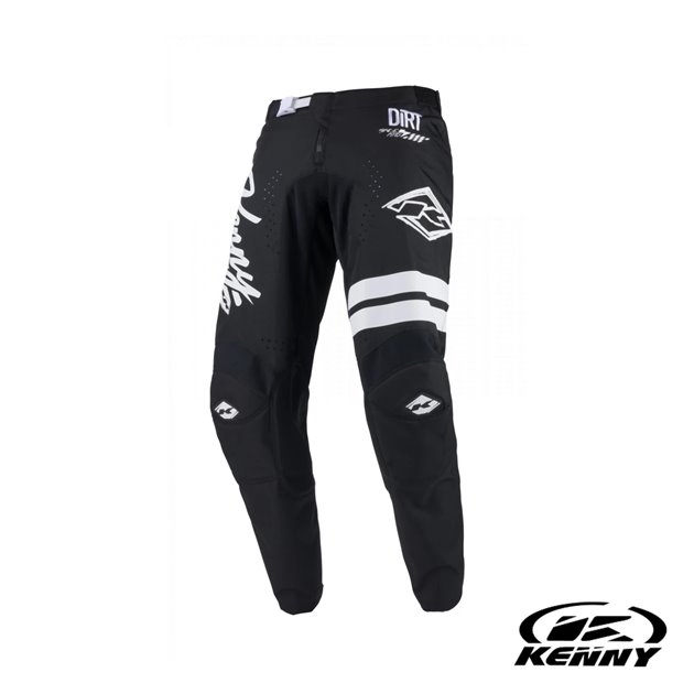 Spodnie cross/enduro Track Dirt Czarny/Biały XL (36) Kenny Racing | 251-6203012-3600