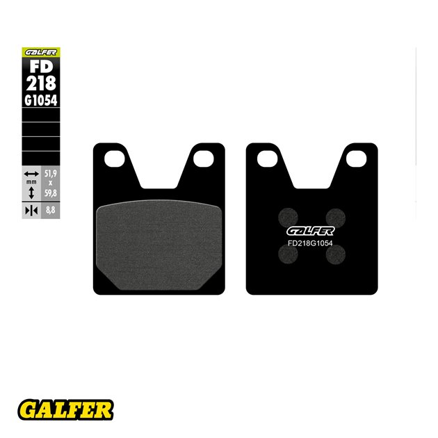GALFER KLOCKI HAMULCOWE KH267 PÓŁMETALICZNE YAMAHA R1 1998-2000; XJR 1300 2000 TYŁ