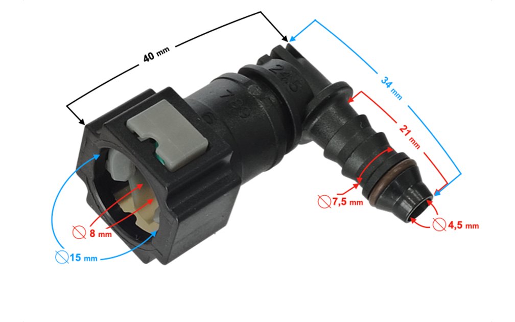 Króciec paliwowy kątowy Barton FR 1 139FMB Euro 4 Motorower biegowy