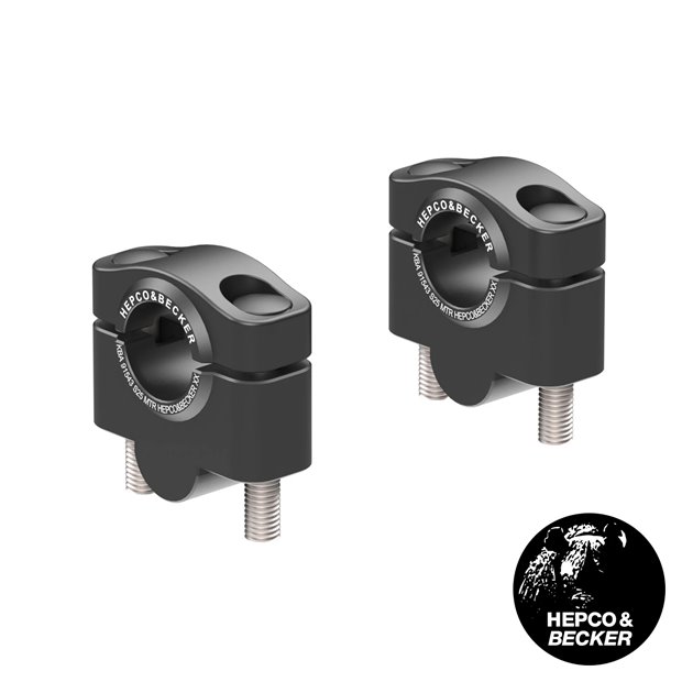 Podwyższenie kierownicy Royal Enfield Interceptor 650 2018-2026 25 mm czarne Hepco & Becker | 42307571 25 01