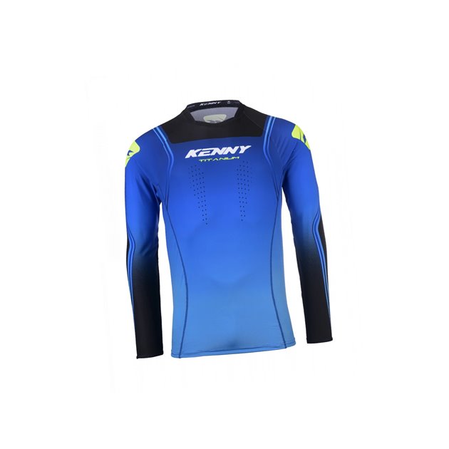 Koszulka cross/enduro Kenny Racing Titanium Blue Niebieski/Czarny M | 251-3301011-5502