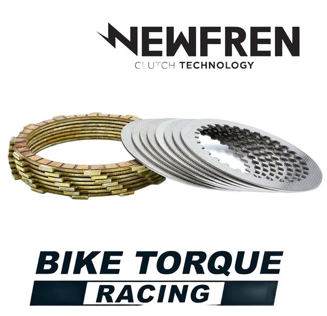 Tarcze sprzęgłowe z przekładkami Racing Yamaha YZF 125R/XSR 125/MTN 125, Beta RR 125 LC 4T Newfren | F2893SR