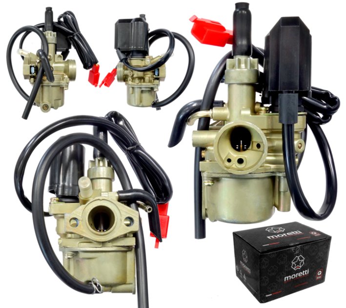Gaźnik Skuter 2T 50cc ssanie elektryczne Moretti