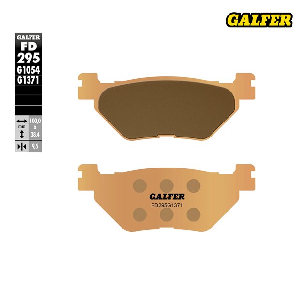 GALFER KLOCKI HAMULCOWE KH319/2 SPIEK METALICZNY (ZŁOTE) STREET