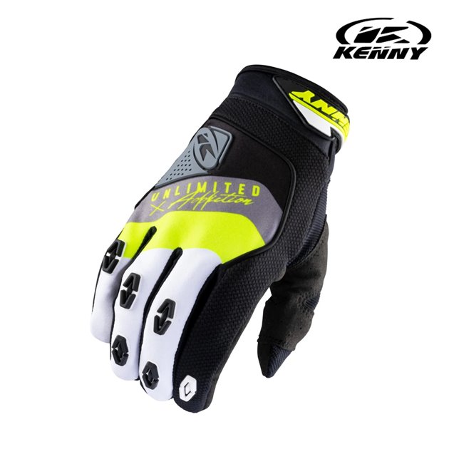 Rękawice cross/enduro Safety Black/Grey/Yellow XXL Kenny Racing | 211-2905011-1246