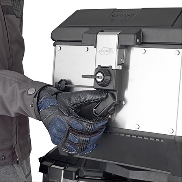 Kufer centralny aluminiowy 44L Monokey KMS K'Mission srebrny Kappa | KMS44A