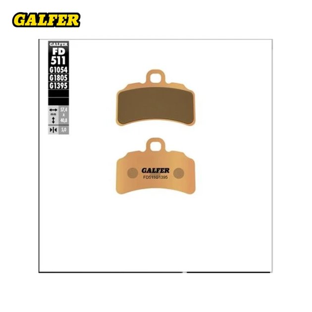 GALFER KLOCKI HAMULCOWE SPIEK METALICZNY (ZŁOTE) BETA EVO 125 / 250 / 300 2017-2023, GAS GAS TRIAL GP 125 / 250 / 280 / 300 2019-, TXT 125 / 250 / 280 / 300 2019-, SHERCO 300 ST 2021-, MONTESA COTA 260 / 300 2018- ( PRZÓD )