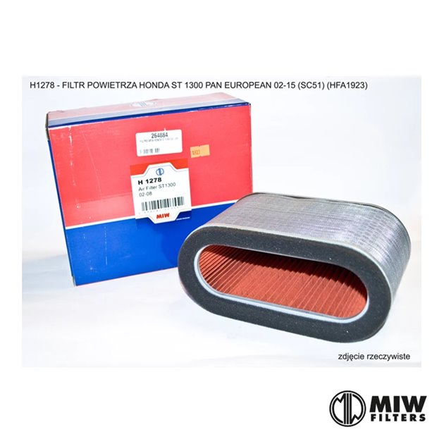 MIW (MEIWA) FILTR POWIETRZA HONDA ST 1300 PAN EUROPEAN 02-15 (SC51) (HFA1923)