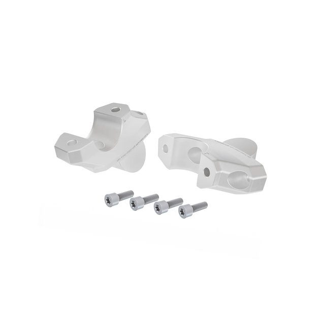 Podwyższenie kierownicy z przesunięciem BMW R 1300 R 32mm, 21mm do tyłu, srebrne | 42456549 00 09
