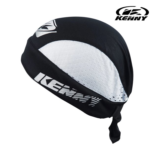 Czapka pod kask Czarny/Biały Rozmiar Uniwersalny Kenny Racing | 151-0506011
