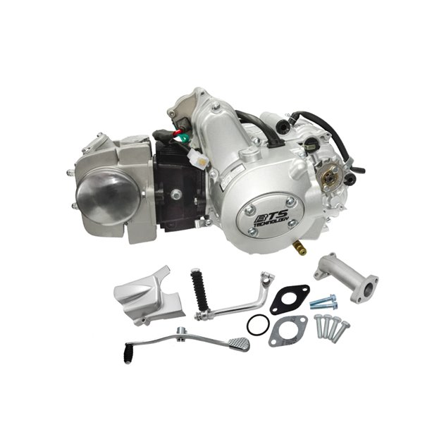 Silnik BTS poziomy 152FMI, 125cc 4T, 4-biegowy manual, srebrny