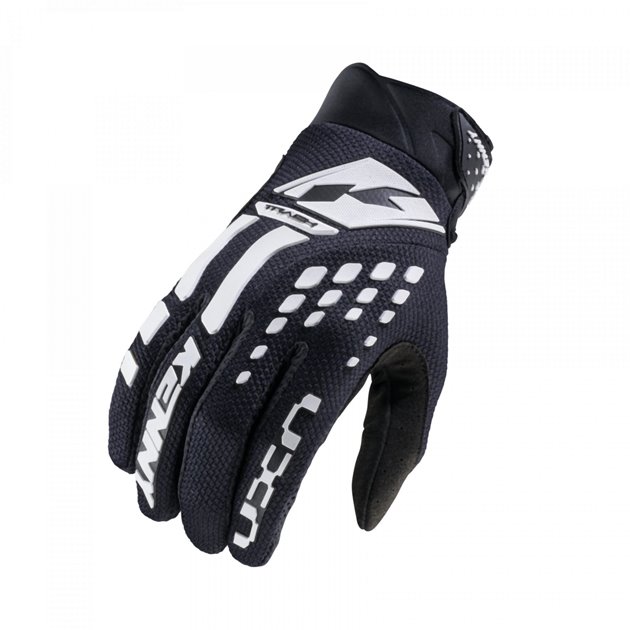 Rękawice Cross/Enduro Track Black/Biały Rozmiar S Kenny Racing | 251-2803011-0809