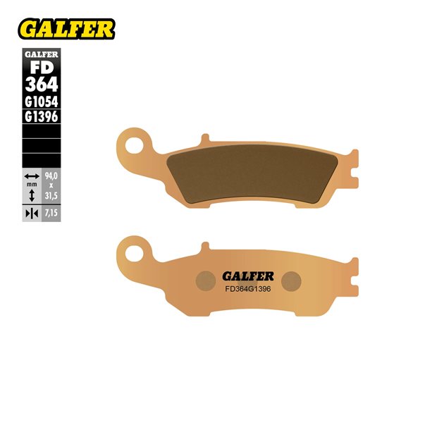 Klocki hamulcowe KH450 SPIEK METALICZNY OFF ROAD Galfer | FD364G1396