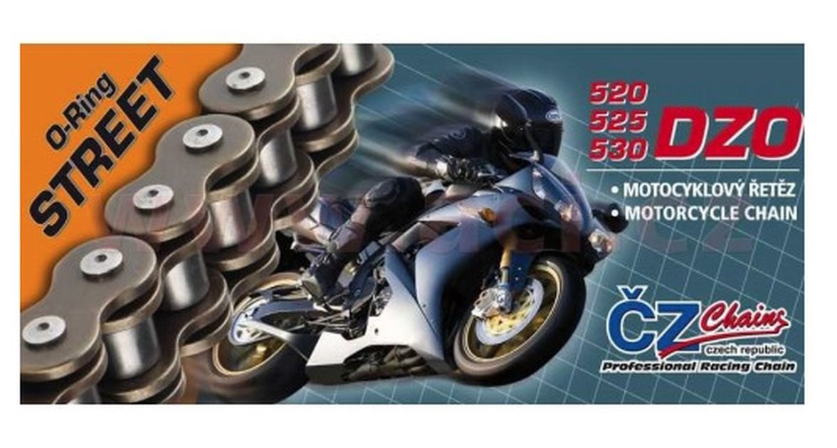 Łańcuch napędowy 520 DZO (120 ogniw) O-RING BRONZE do 750 CCM (STREET) (35,6 KN) CZ | CZ520DZO120BR