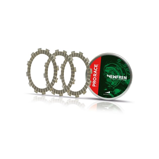 NEWFREN TARCZE SPRZĘGŁOWE PRO RACING GAS GAS 200/250/300 EC/MC/MX 2T 1997-2019; FSE/FSR 400/450/515 2003-2009; RIEJU MR 200/250/300 2022-2023; SHERCO SE 250/300R FACTORY 2020-2023