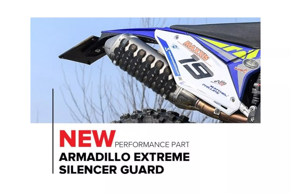 Osłona wydechu Polisport Armadillo Extreme niebieski | 8484100003