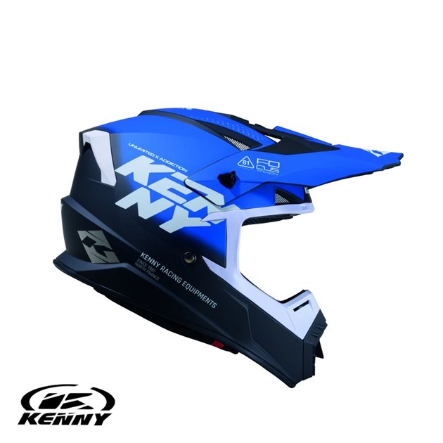 Kask Cross/Enduro Track Graphic Focus Blue niebieski XL Kenny Racing | 261-0303021-5702