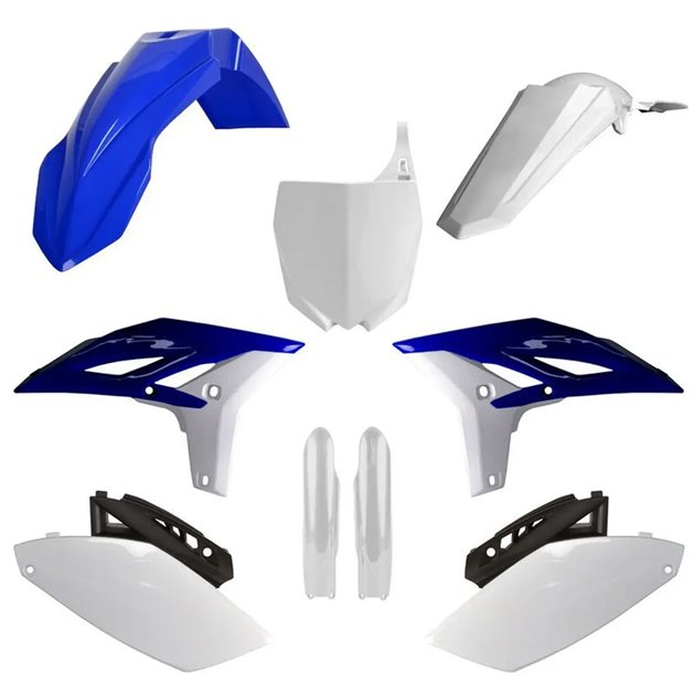 Zestaw plastików Body Kit Polisport niebieski biały OEM | 91401