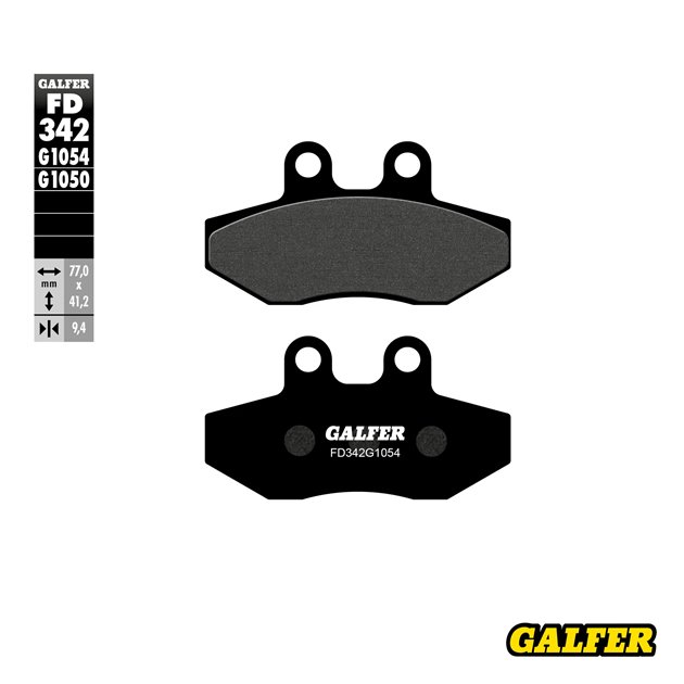 GALFER KLOCKI HAMULCOWE KH393 PÓŁMETALICZNE SKUTERY YAMAHA/ MBK