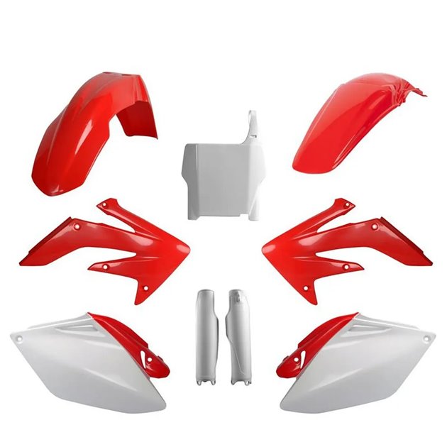 Zestaw plastików Body Kit Polisport czerwony biały OEM | 91519