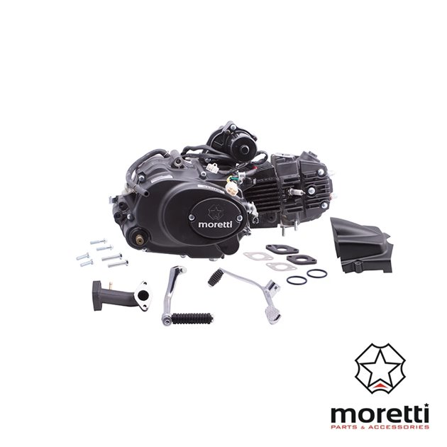 Silnik Moretti poziomy 152FMH, 110cc 4T, 4-biegowy manual, czarny (bez oleju) 139FMB Motorower biegowy