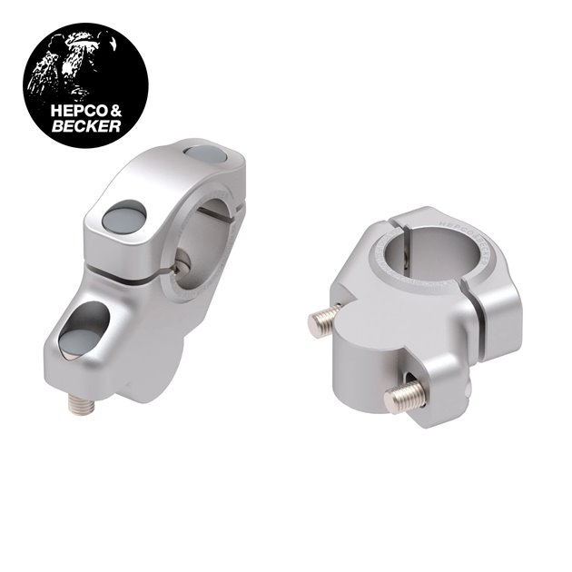 Podwyższenie kierownicy z przesunięciem Zontes 125-C2 30mm w górę, 21mm w tył, srebrne | 42407693 00 09
