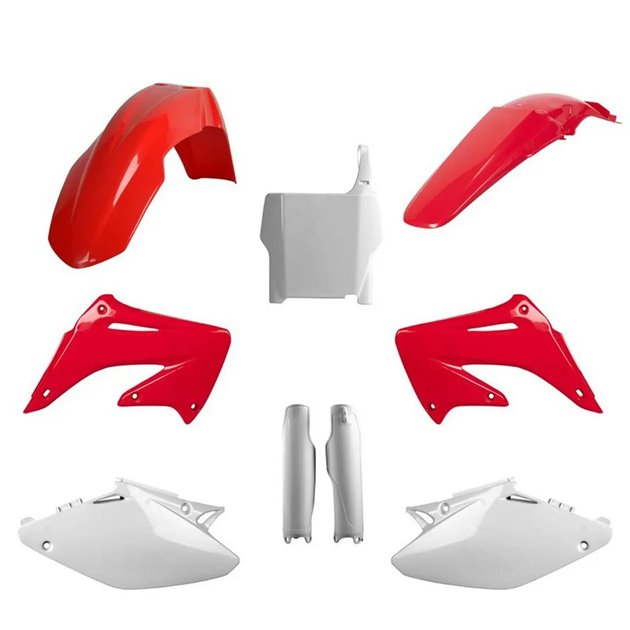 Zestaw plastików Body Kit Polisport czerwony biały OEM | 91512